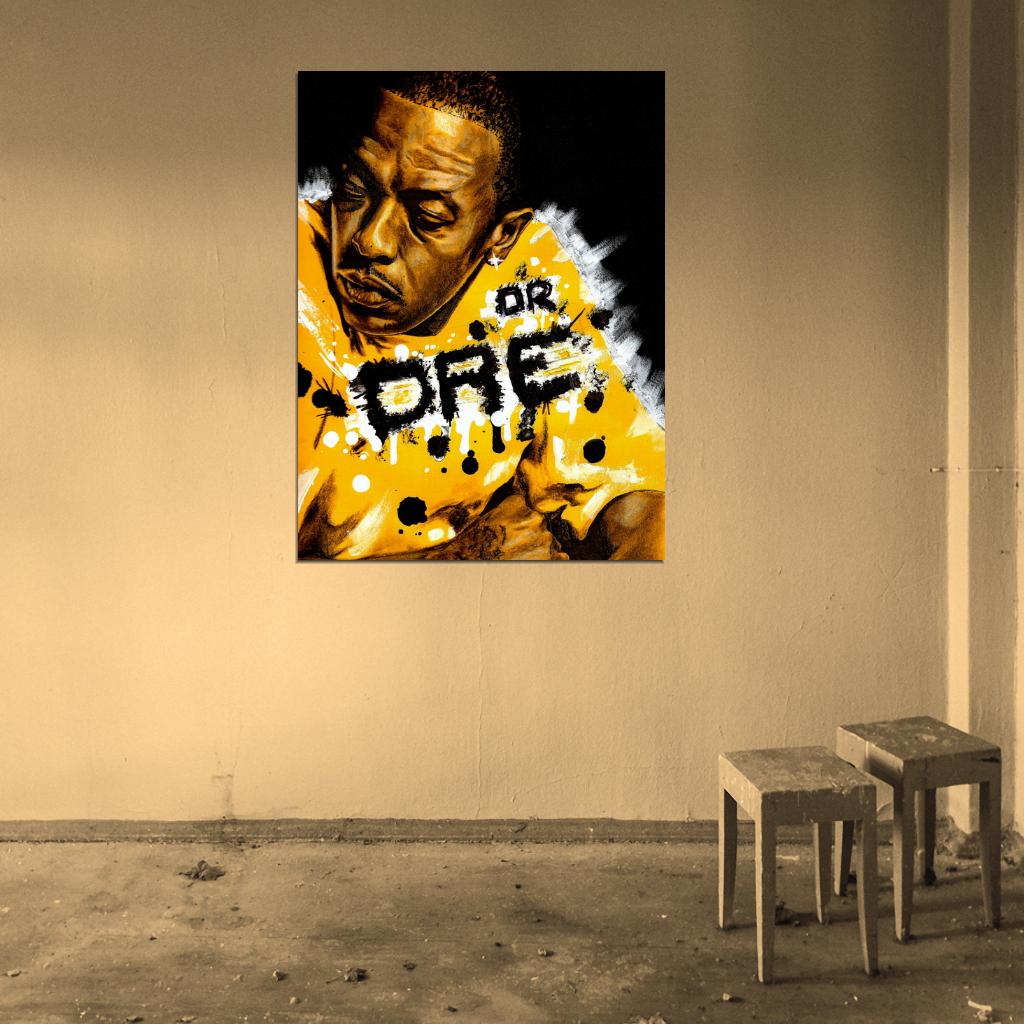 Dr. Dre Art Andre Young Rapper Gangsta Rap Hip-Hop Music Wall Art Print Poster