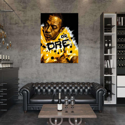 Dr. Dre Art Andre Young Rapper Gangsta Rap Hip-Hop Music Wall Art Print Poster