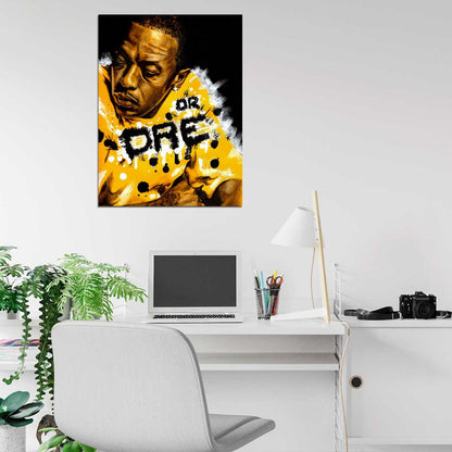 Dr. Dre Art Andre Young Rapper Gangsta Rap Hip-Hop Music Wall Art Print Poster