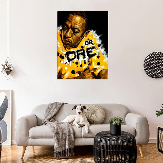 Dr. Dre Art Andre Young Rapper Gangsta Rap Hip-Hop Music Wall Art Print Poster
