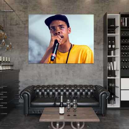 Earl Sweatshirt Microphone Rapper Hip-Hop Rap Music Wall Art Print Poster