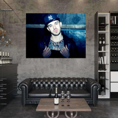 Emilio Rojas Rapper Hip-Hop Rap Music Wall Art Print Poster