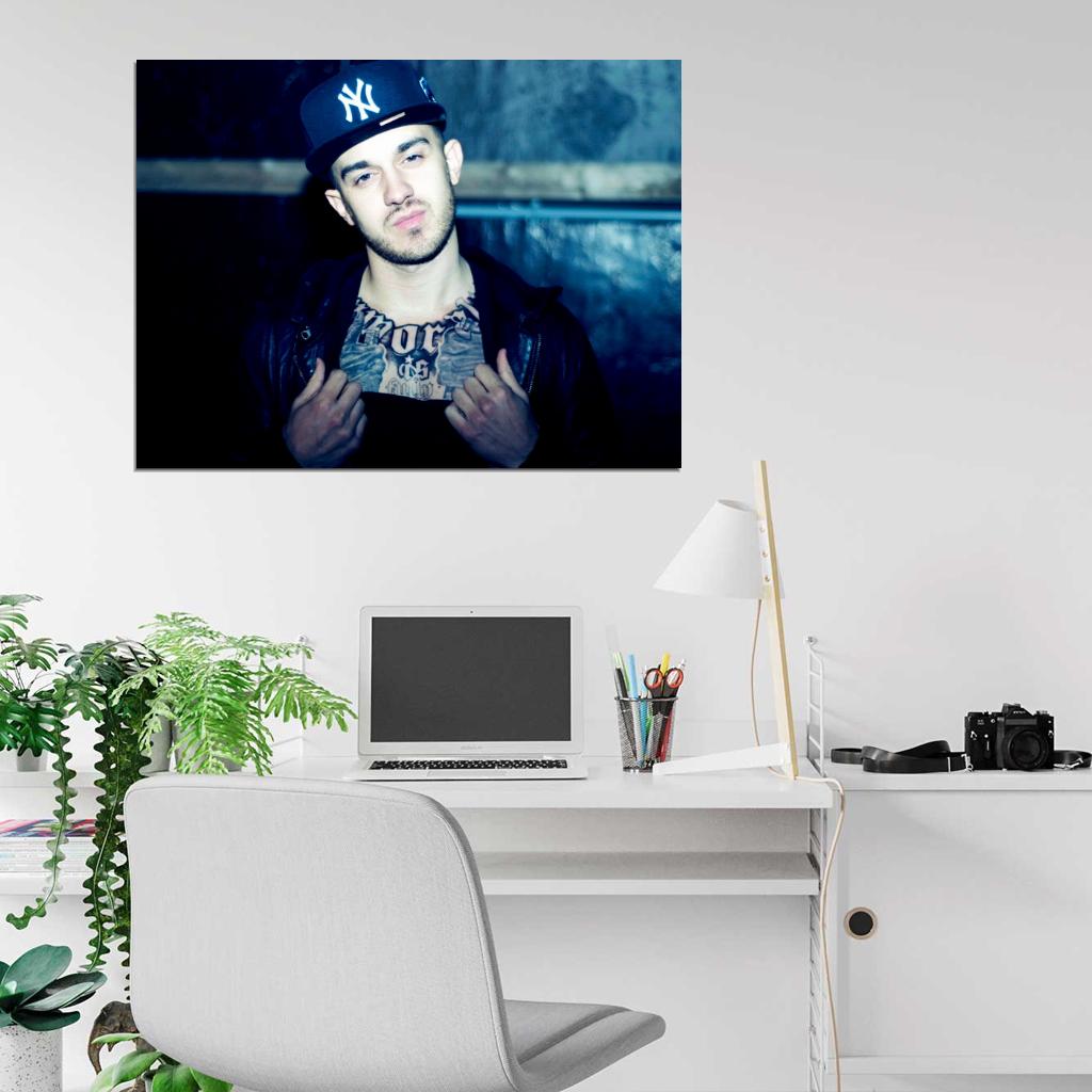Emilio Rojas Rapper Hip-Hop Rap Music Wall Art Print Poster