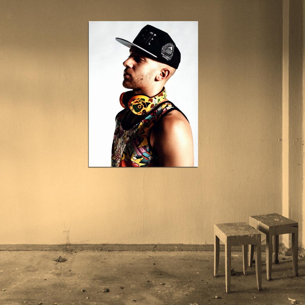 Emilio Rojas Rapper Hip-Hop Rap Music Wall Art Print Poster