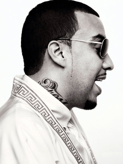French Montana Portrait Rapper Hip-Hop Rap Music Wall Art Print Poster
