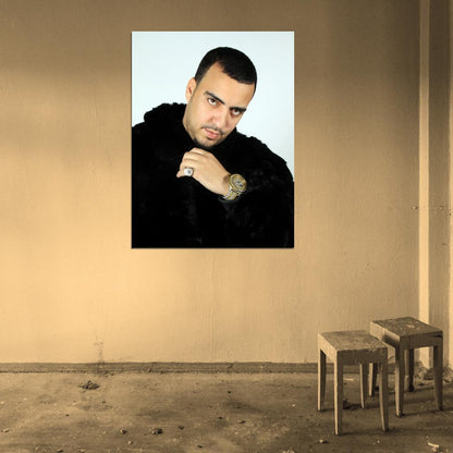French Montana Rapper Hip-Hop Rap Music Wall Art Print Poster