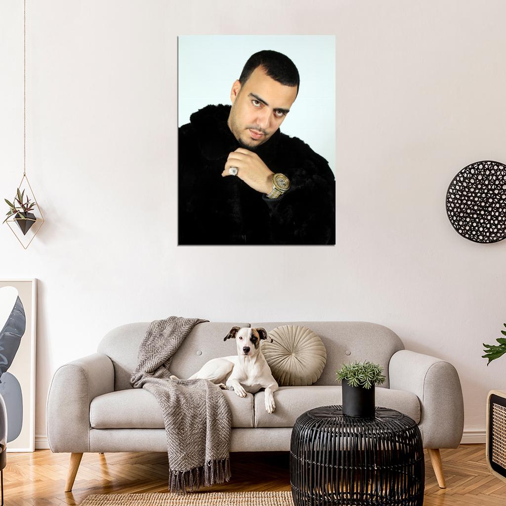 French Montana Rapper Hip-Hop Rap Music Wall Art Print Poster