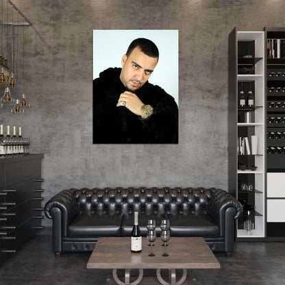 French Montana Rapper Hip-Hop Rap Music Wall Art Print Poster