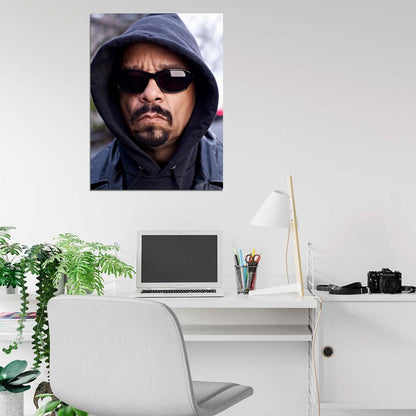 Ice-T Portrait Rapper Hip-Hop Music Gangsta Rap Wall Art Print Poster