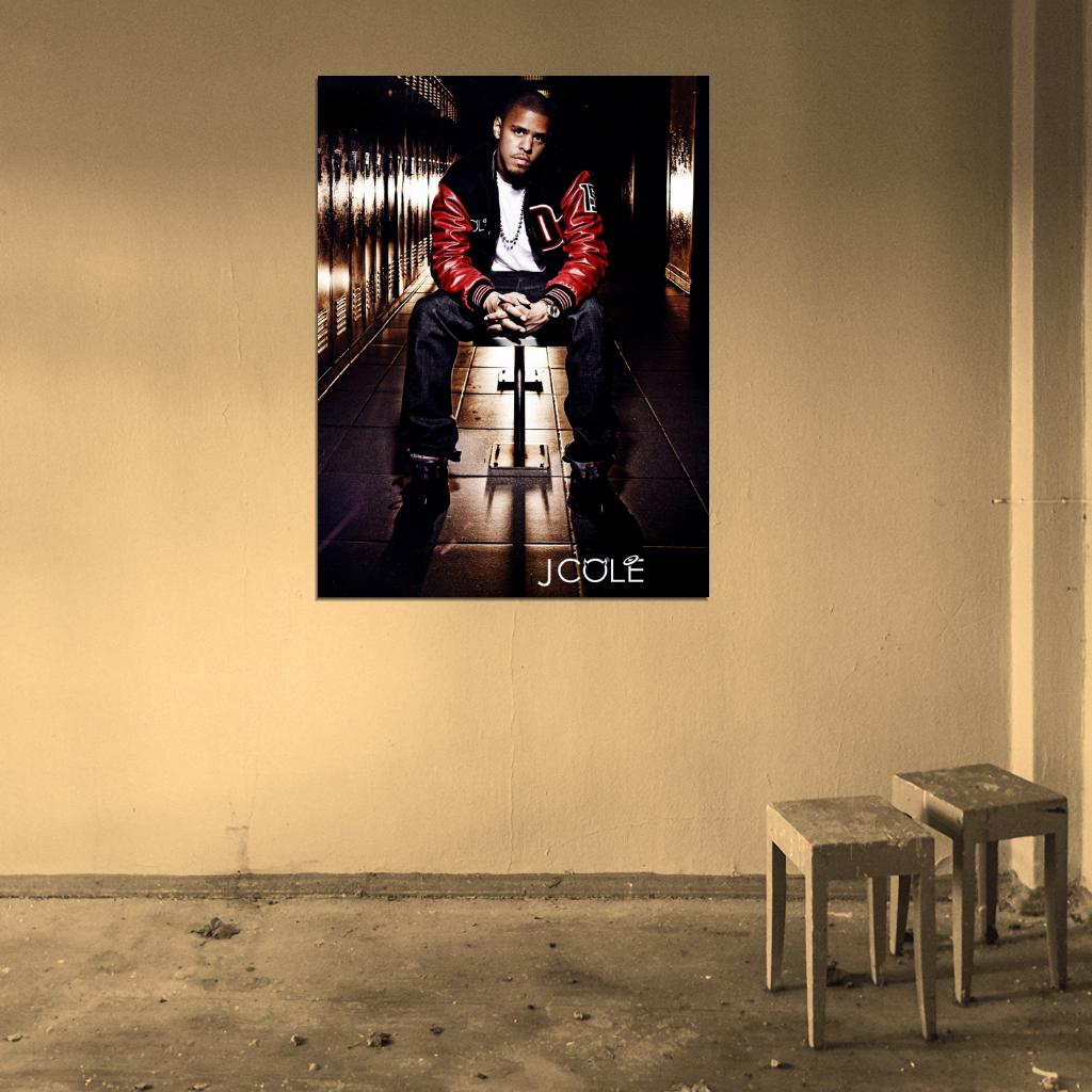 J. Cole Rapper Hip-Hop Music Rap Wall Art Print Poster