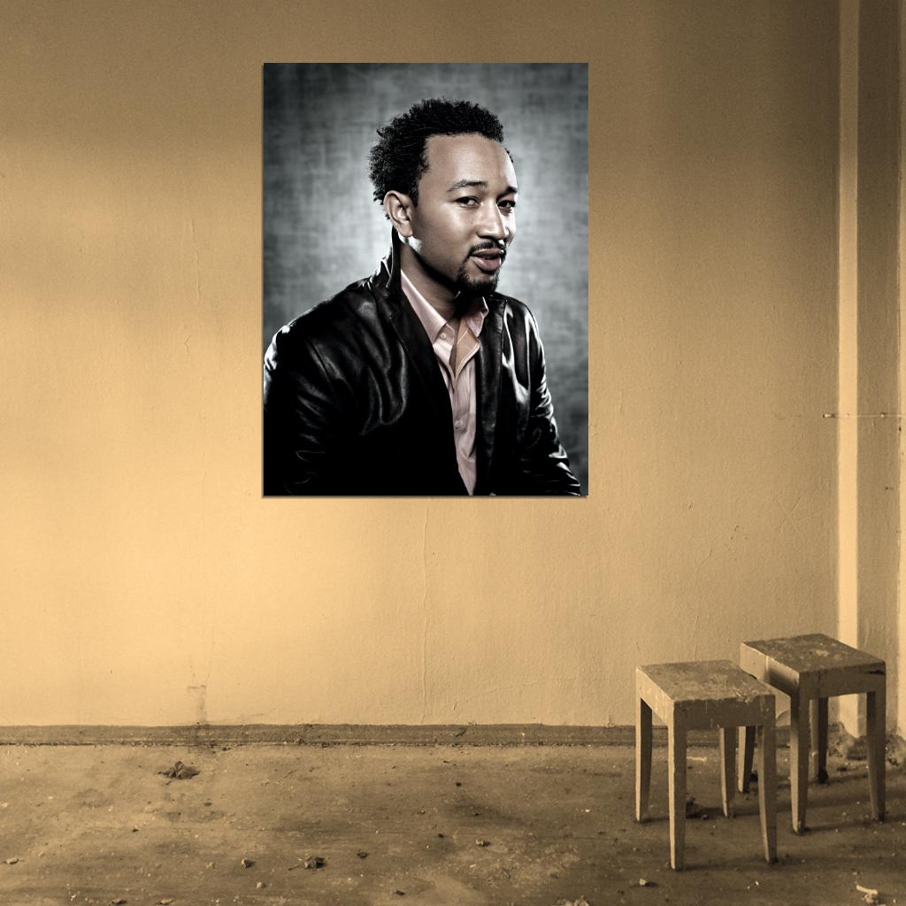 John Legend R&B Soul Singer Hip-Hop Music Wall Art Print Poster