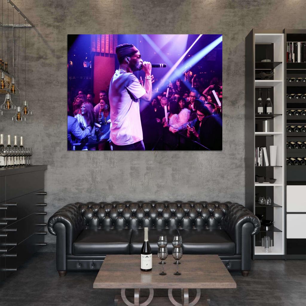 Juicy J Live Concert Rapper Hip-Hop Music Rap Wall Art Print Poster