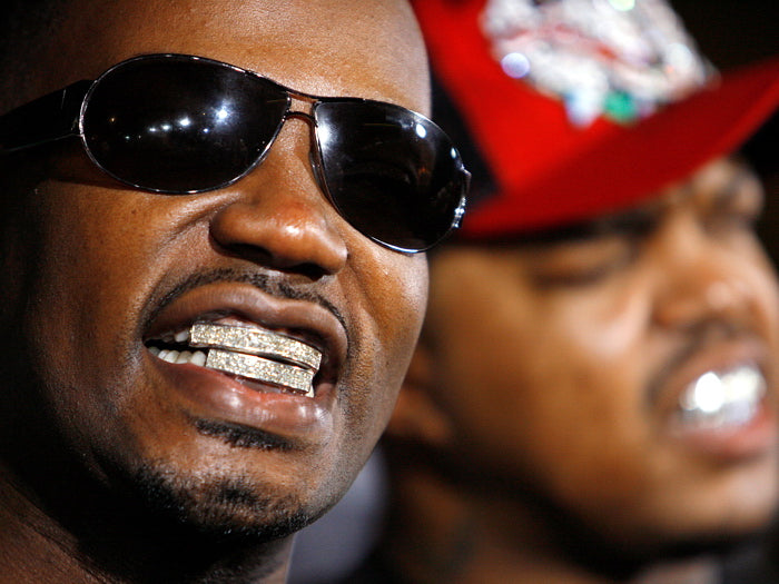 Juicy J Teeth Portrait Rapper Hip-Hop Music Rap Wall Art Print Poster