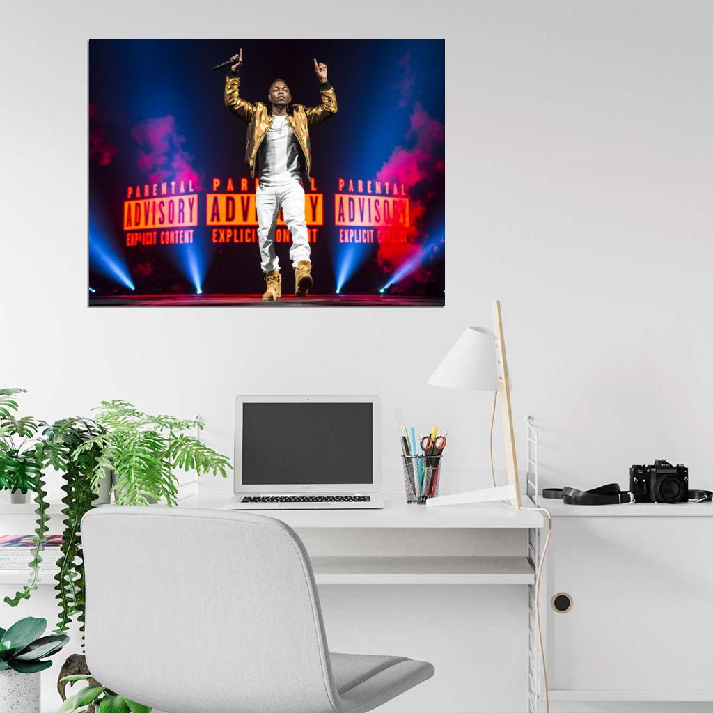 Kendrick Lamar Awesome Live Concert Rapper Hip-Hop Music Rap Wall Art Print Poster