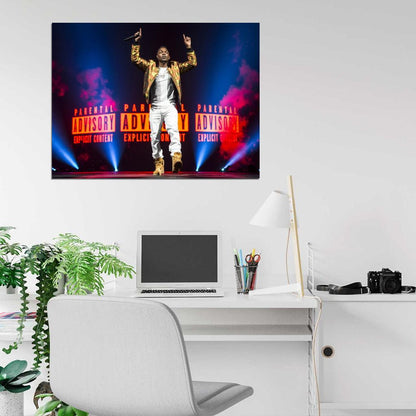 Kendrick Lamar Awesome Live Concert Rapper Hip-Hop Music Rap Wall Art Print Poster