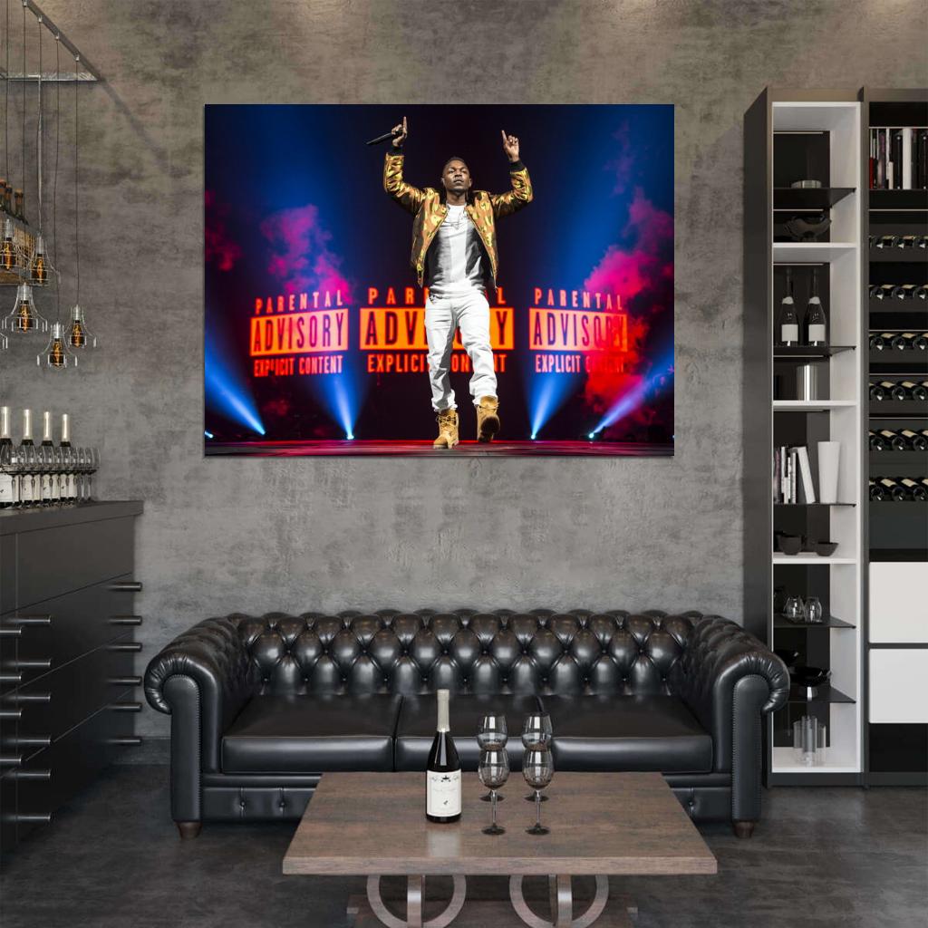Kendrick Lamar Awesome Live Concert Rapper Hip-Hop Music Rap Wall Art Print Poster