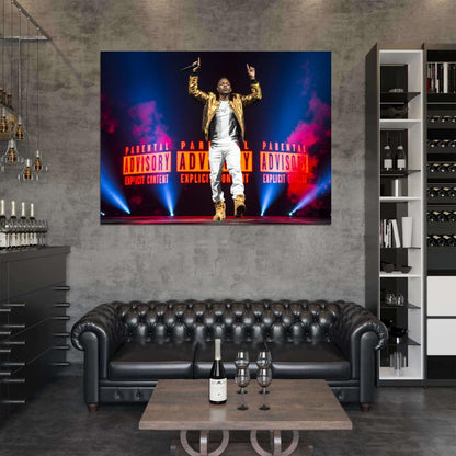 Kendrick Lamar Awesome Live Concert Rapper Hip-Hop Music Rap Wall Art Print Poster