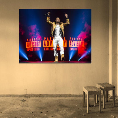 Kendrick Lamar Awesome Live Concert Rapper Hip-Hop Music Rap Wall Art Print Poster