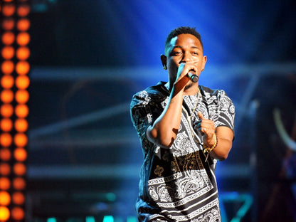Kendrick Lamar Live Concert Microphone Rapper Hip-Hop Music Rap Wall Art Print Poster