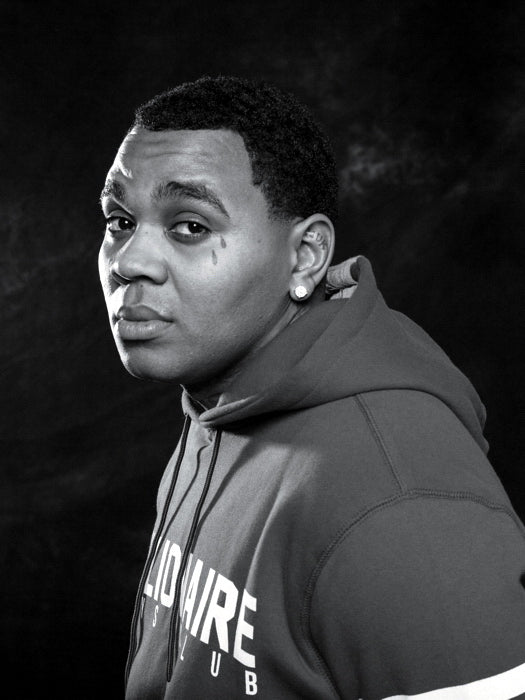 Kevin Gates BW Rapper Hip-Hop Music Rap Wall Art Print Poster