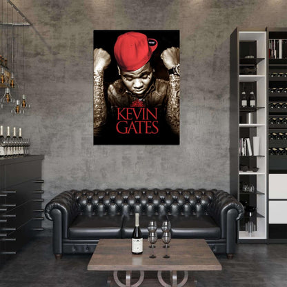 Kevin Gates Rapper Hip-Hop Music Rap Wall Art Print Poster