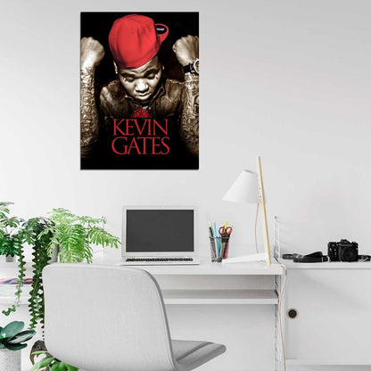 Kevin Gates Rapper Hip-Hop Music Rap Wall Art Print Poster
