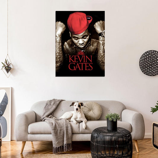 Kevin Gates Rapper Hip-Hop Music Rap Wall Art Print Poster