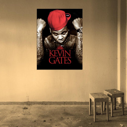 Kevin Gates Rapper Hip-Hop Music Rap Wall Art Print Poster