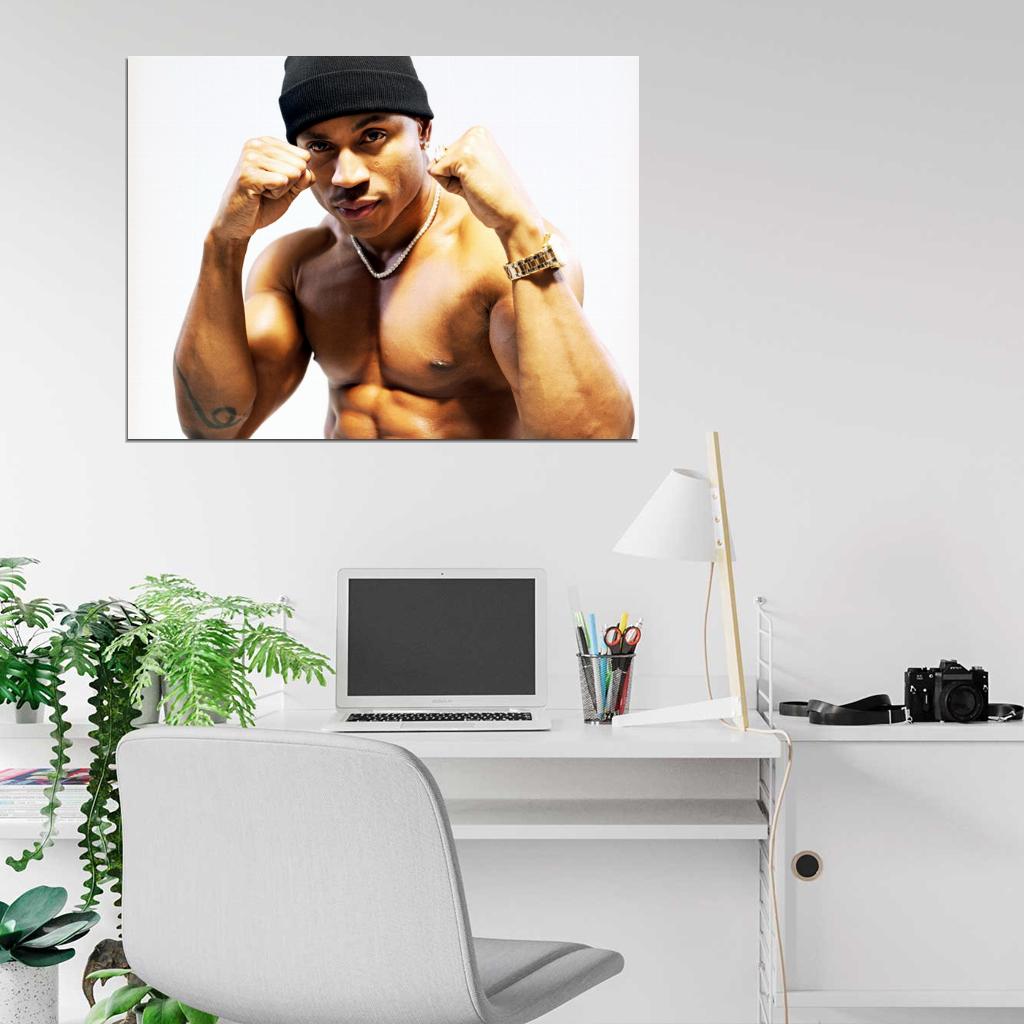 LL Cool J Shortless Muscles Rapper Hip-Hop Music Rap Wall Art Print Poster