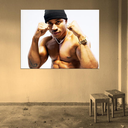 LL Cool J Shortless Muscles Rapper Hip-Hop Music Rap Wall Art Print Poster