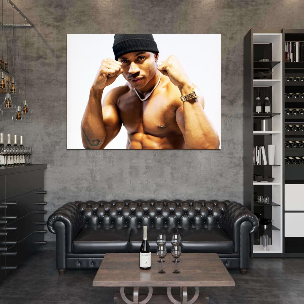 LL Cool J Shortless Muscles Rapper Hip-Hop Music Rap Wall Art Print Poster