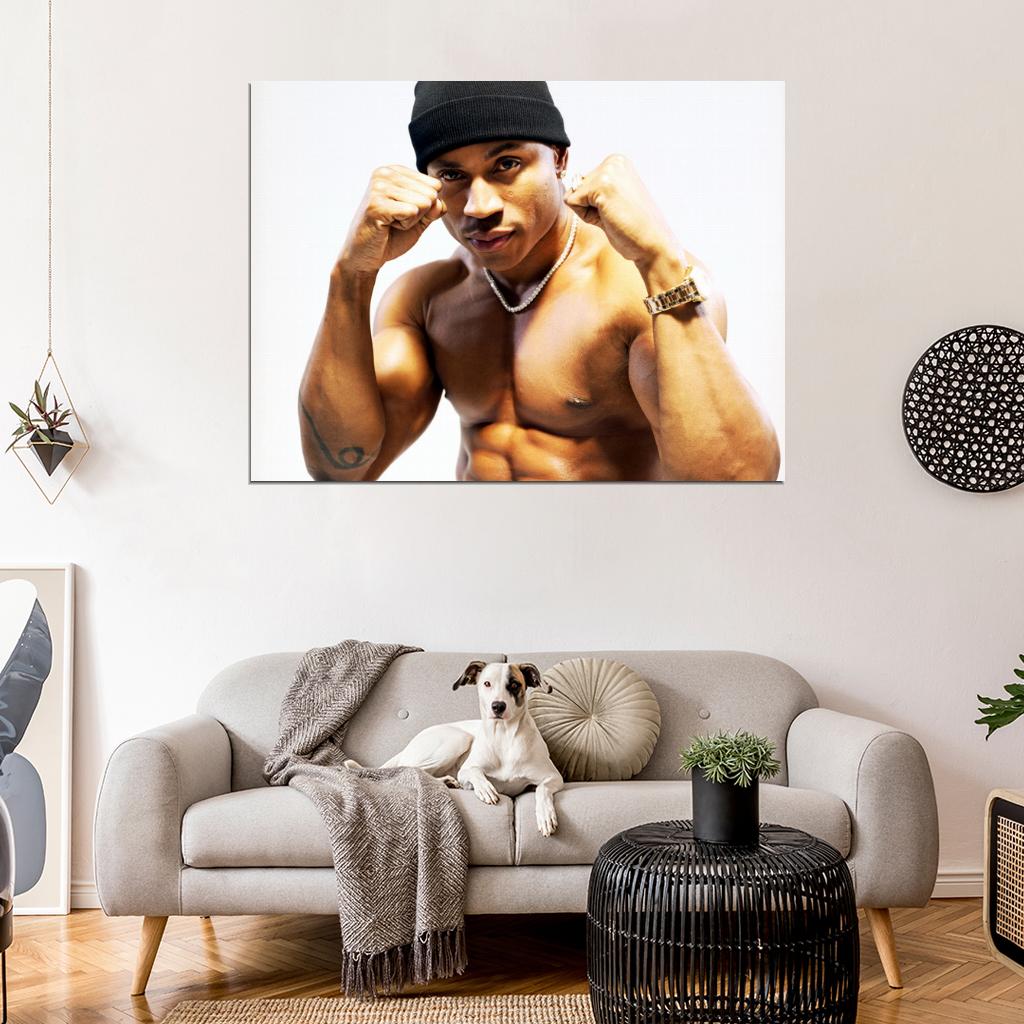 LL Cool J Shortless Muscles Rapper Hip-Hop Music Rap Wall Art Print Poster