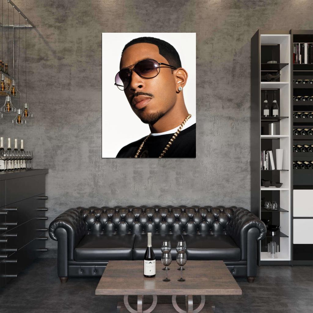 Ludacris Awesome Portrait Rapper Hip-Hop Music Rap Wall Art Print Poster