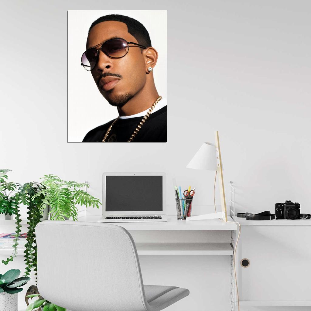 Ludacris Awesome Portrait Rapper Hip-Hop Music Rap Wall Art Print Poster