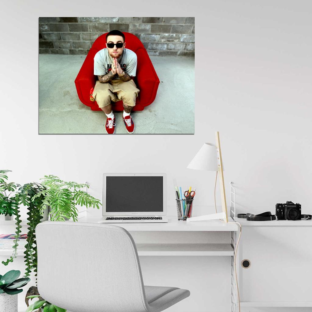 Mac Miller Rapper Hip-Hop Music Rap Wall Art Print Poster
