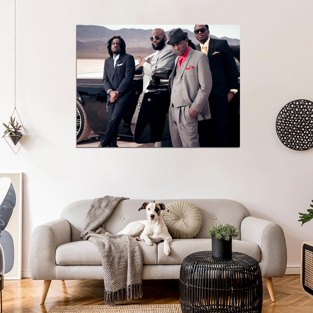 Maybach Music Group MMG Rick Ross Rapper Hip-Hop Music Rap Wall Art Print Poster