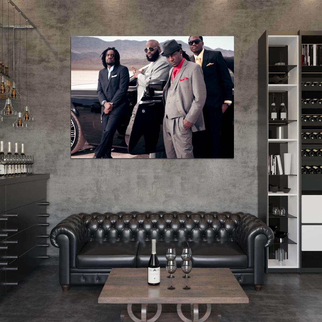 Maybach Music Group MMG Rick Ross Rapper Hip-Hop Music Rap Wall Art Print Poster