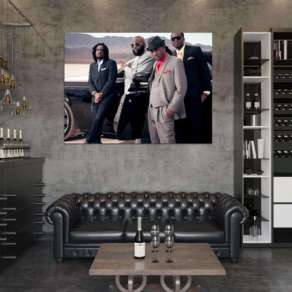 Maybach Music Group MMG Rick Ross Rapper Hip-Hop Music Rap Wall Art Print Poster