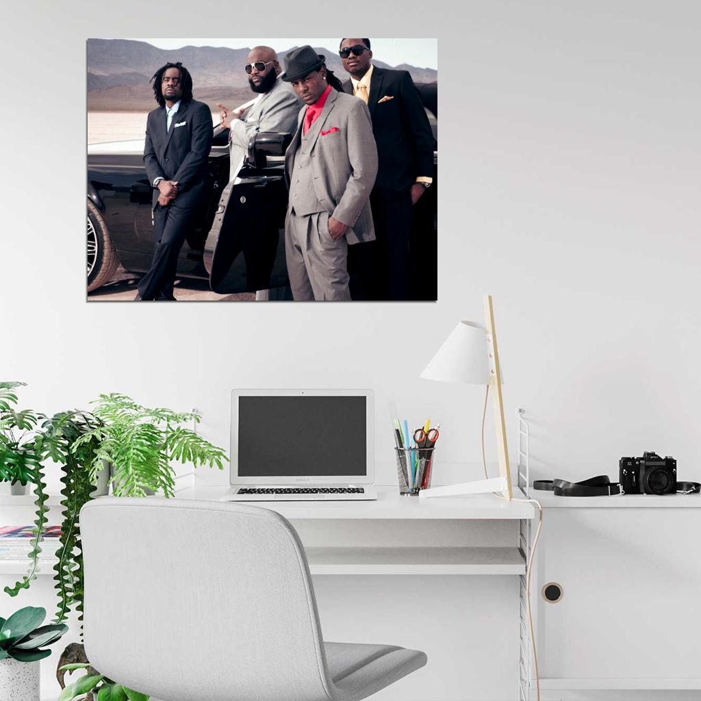 Maybach Music Group MMG Rick Ross Rapper Hip-Hop Music Rap Wall Art Print Poster