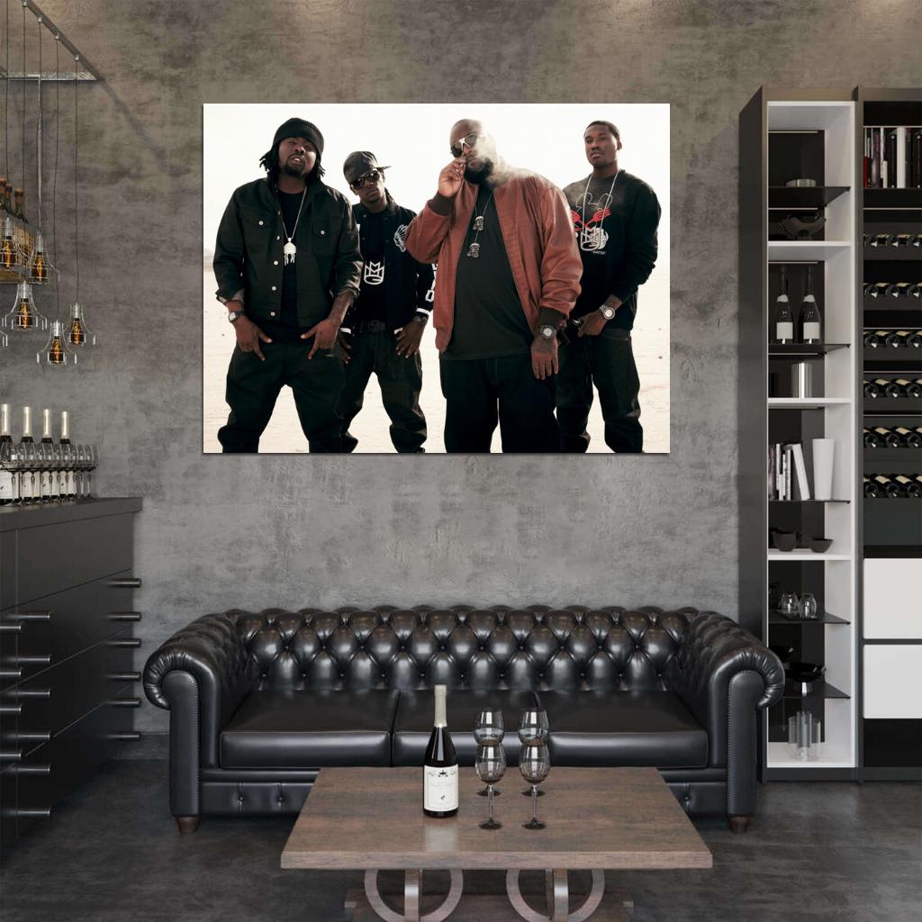 Maybach Music Group MMG Rick Ross Rapper Hip-Hop Music Rap Wall Art Print Poster