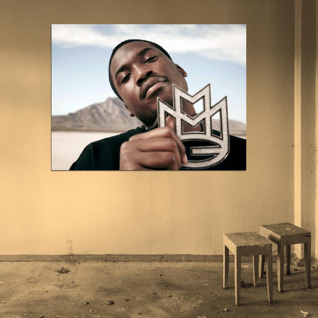 Maybach Music Group MMG Meek Mill Rapper Hip-Hop Music Rap Wall Art Print Poster