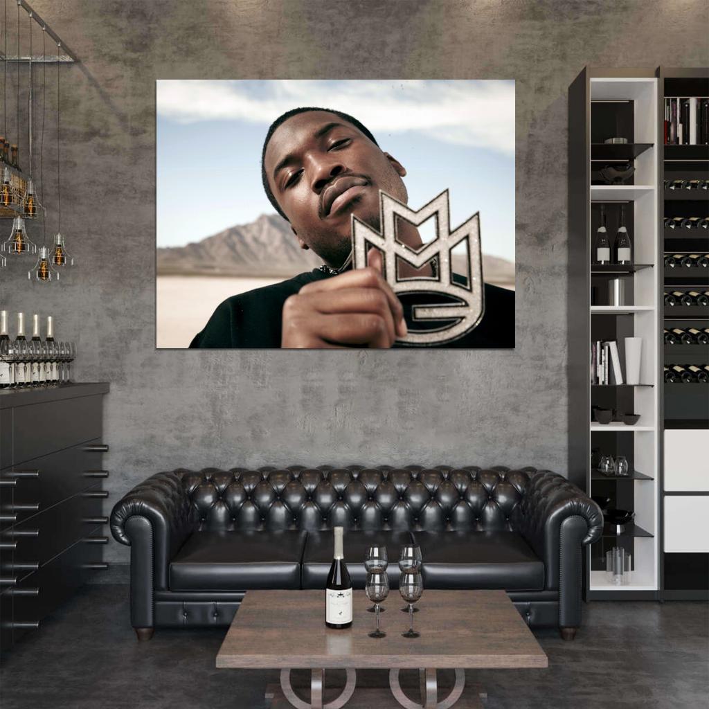 Maybach Music Group MMG Meek Mill Rapper Hip-Hop Music Rap Wall Art Print Poster