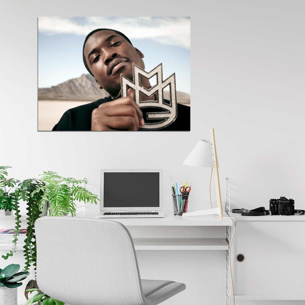 Maybach Music Group MMG Meek Mill Rapper Hip-Hop Music Rap Wall Art Print Poster