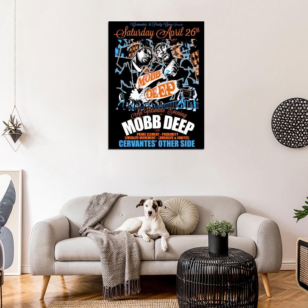 Mobb Deep Art Havoc Prodigy Rapper Hip-Hop Music Rap Wall Art Print Poster