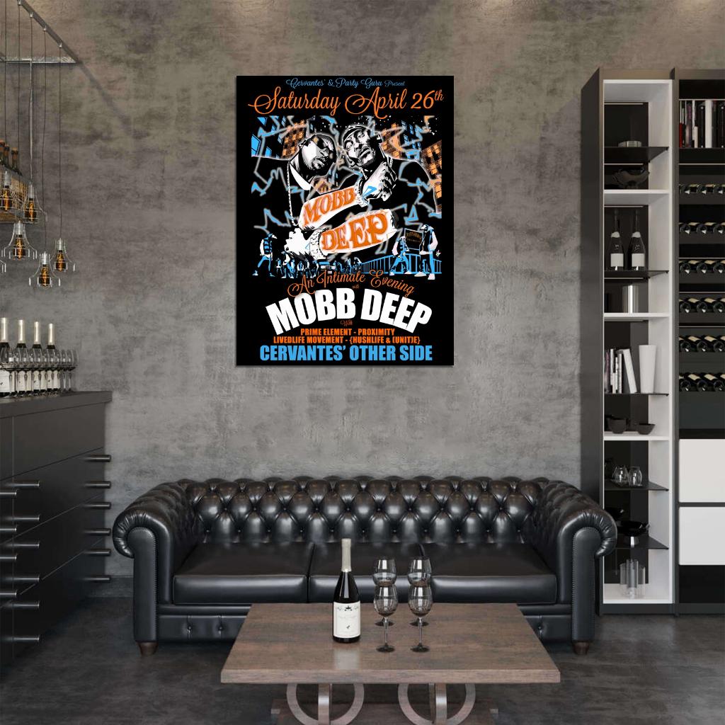 Mobb Deep Art Havoc Prodigy Rapper Hip-Hop Music Rap Wall Art Print Poster