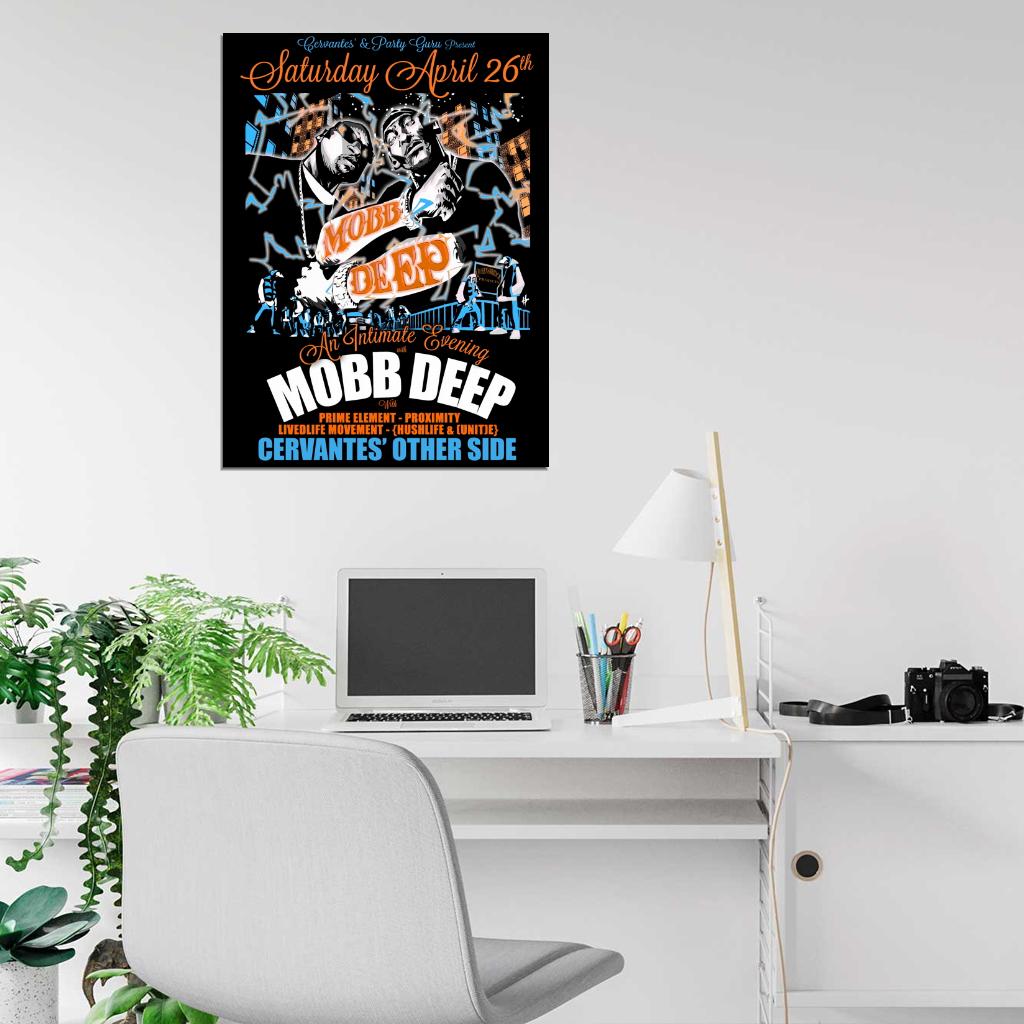 Mobb Deep Art Havoc Prodigy Rapper Hip-Hop Music Rap Wall Art Print Poster