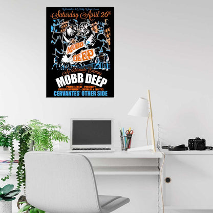 Mobb Deep Art Havoc Prodigy Rapper Hip-Hop Music Rap Wall Art Print Poster