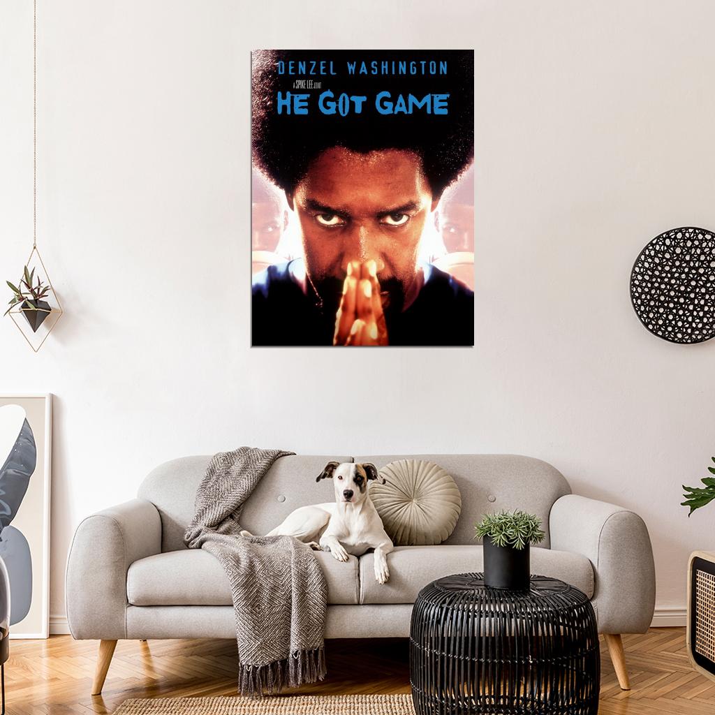Denzel Washington He Got Game Movie Spike Lee Basketball Wall Art Print Poster