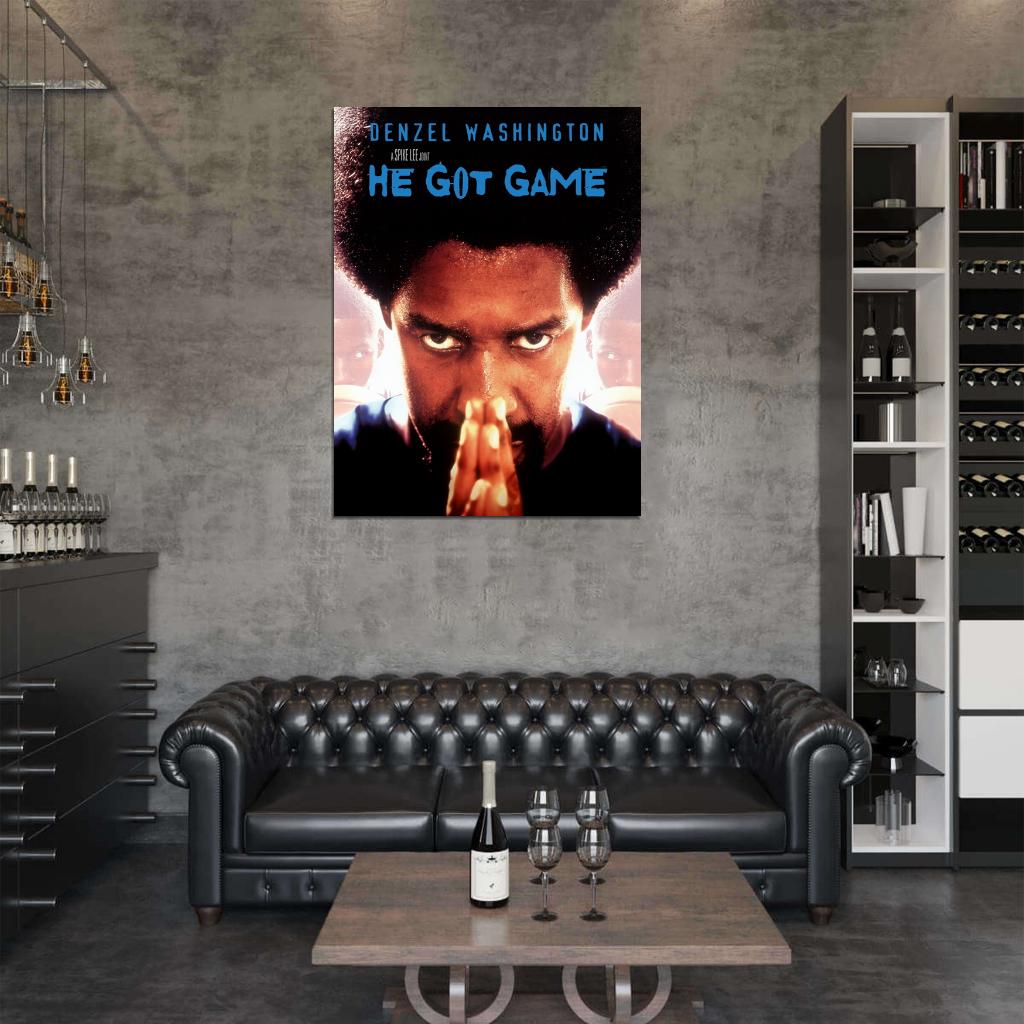 Denzel Washington He Got Game Movie Spike Lee Basketball Wall Art Print Poster