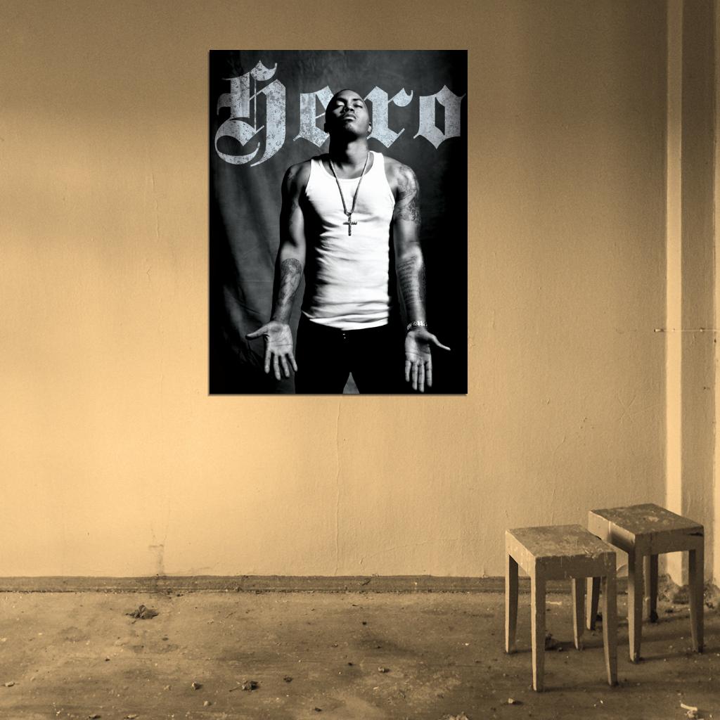 Nas Rapper Hip-Hop Music Rap Wall Art Print Poster